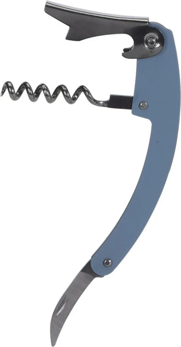 Excellent Houseware Flesopener/Kurkentrekker Blauw