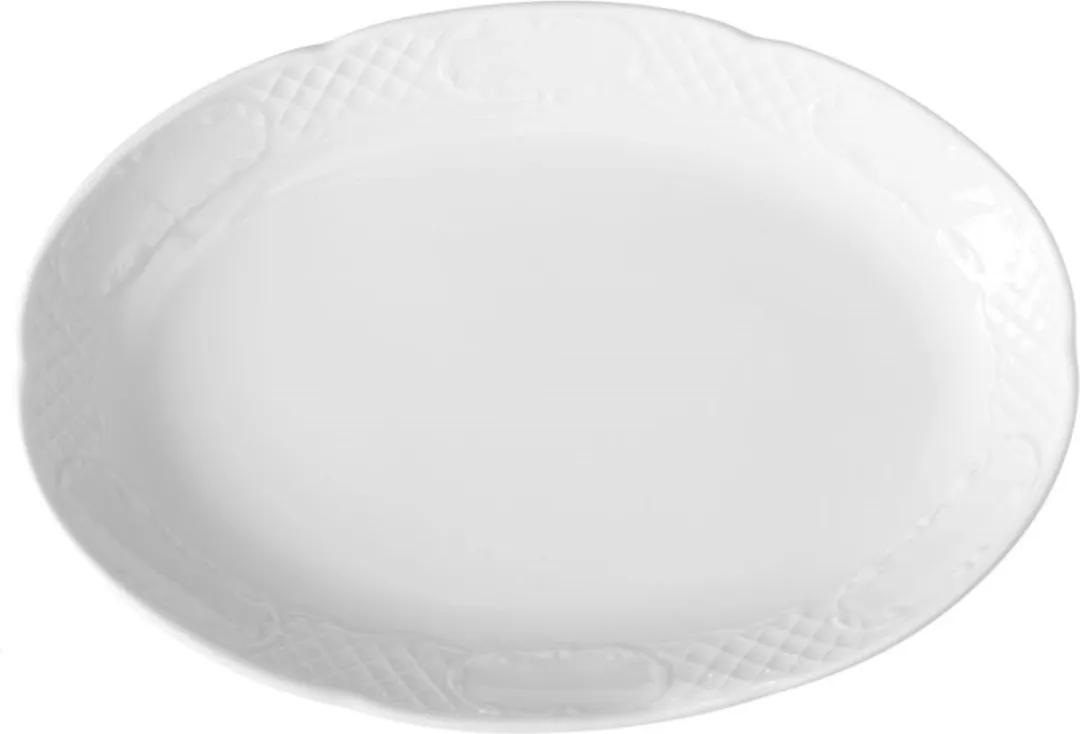 HENDI 787076 Ovale Schaal - Hotelporselein 330x225mm - Wit