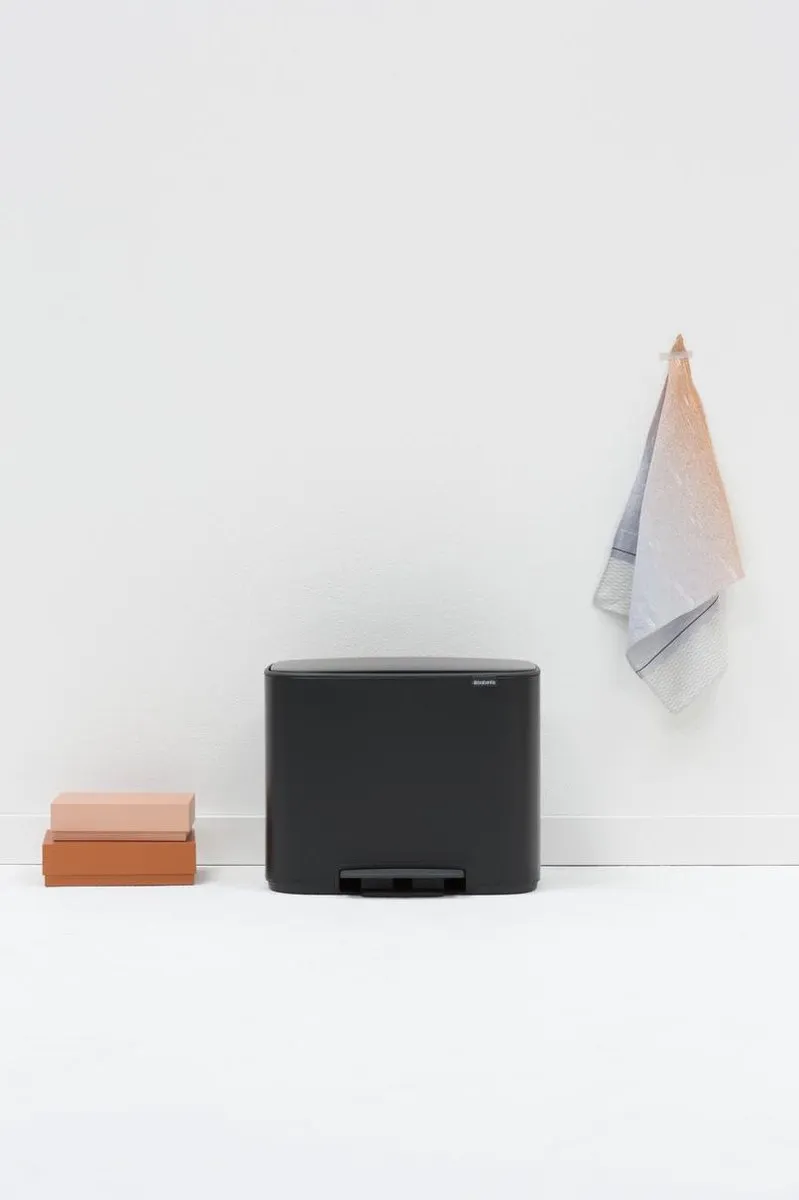 Brabantia Bo Prullenbak 36L - 1 Vak Matt Black