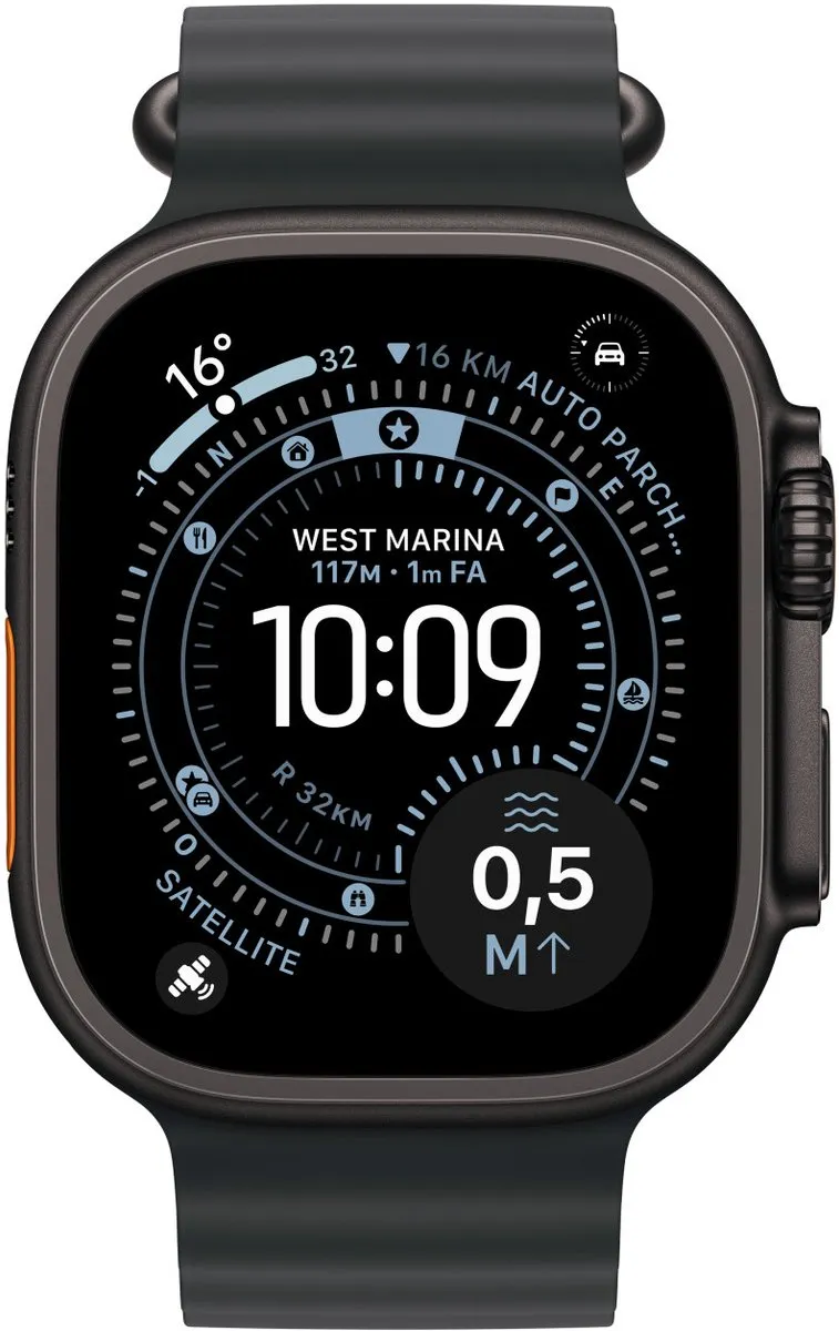 Apple Watch Ocean Band 49mm - Black Titanium