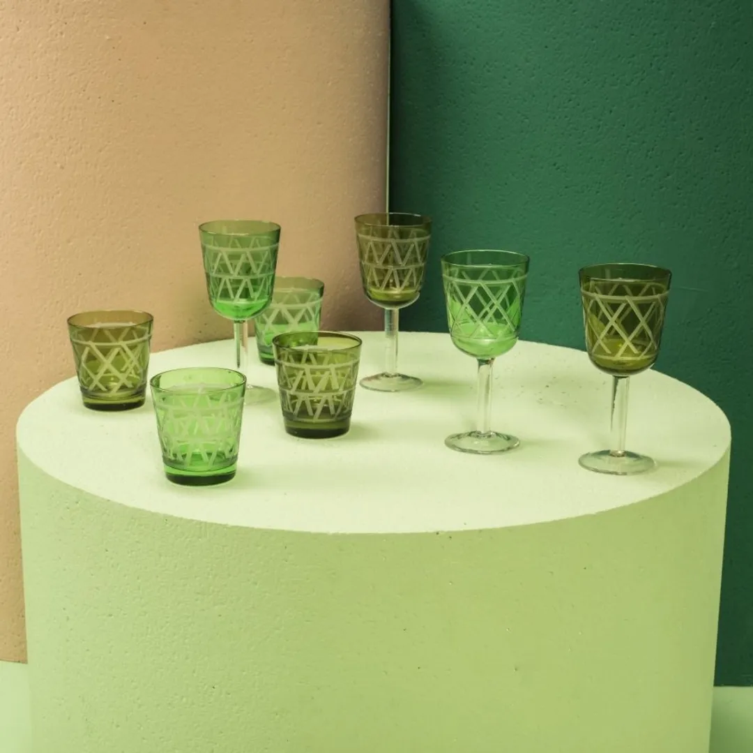 Pols Potten- Drinkglas - Tie Up- Set/4