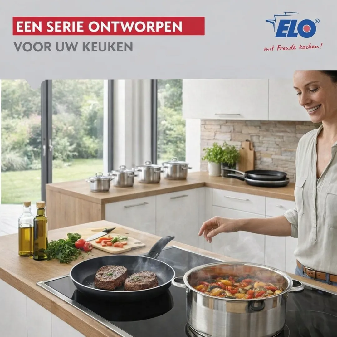 Fackelmann Elo 9746950 Keukenset - 4-delig Inductie - Zwart