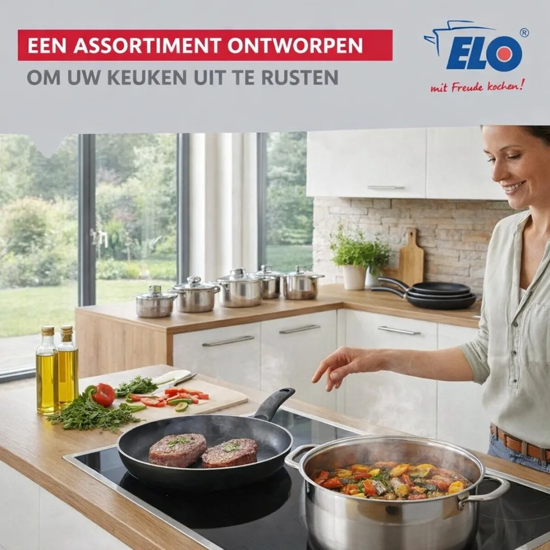 Fackelmann Elo 9748750 Keukenset 6-delig - Inductie - Roestvrij staal