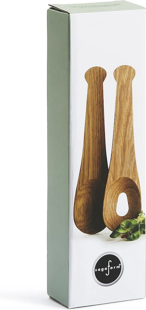 Sagaform Saladebestek 5017867 - 2 Stuks - Bruin