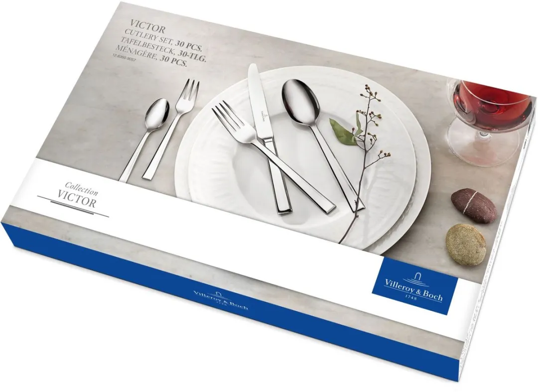 Villeroy & Boch Victor Bestekcassette 30-delig - Zilver