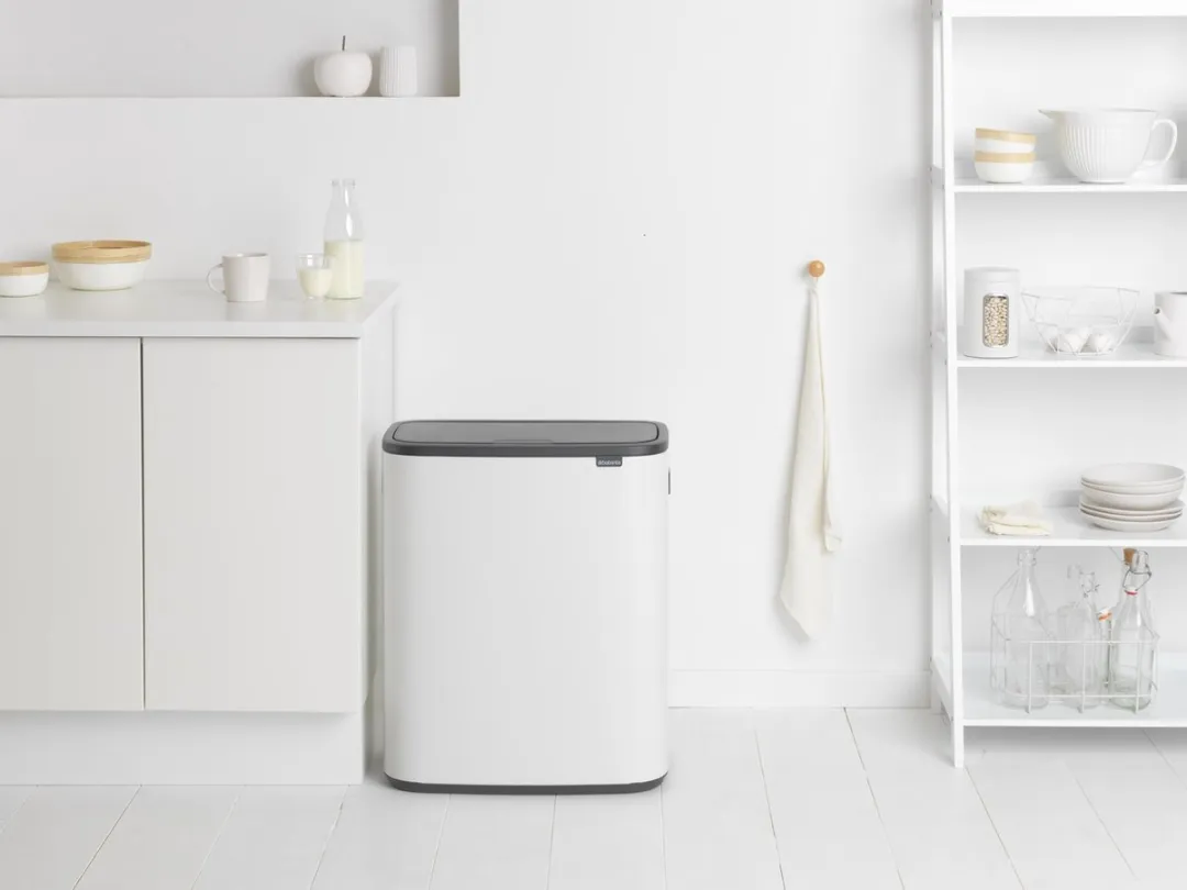 Brabantia Bo Touch Bin Prullenbak - 60 liter - 1 vak - White