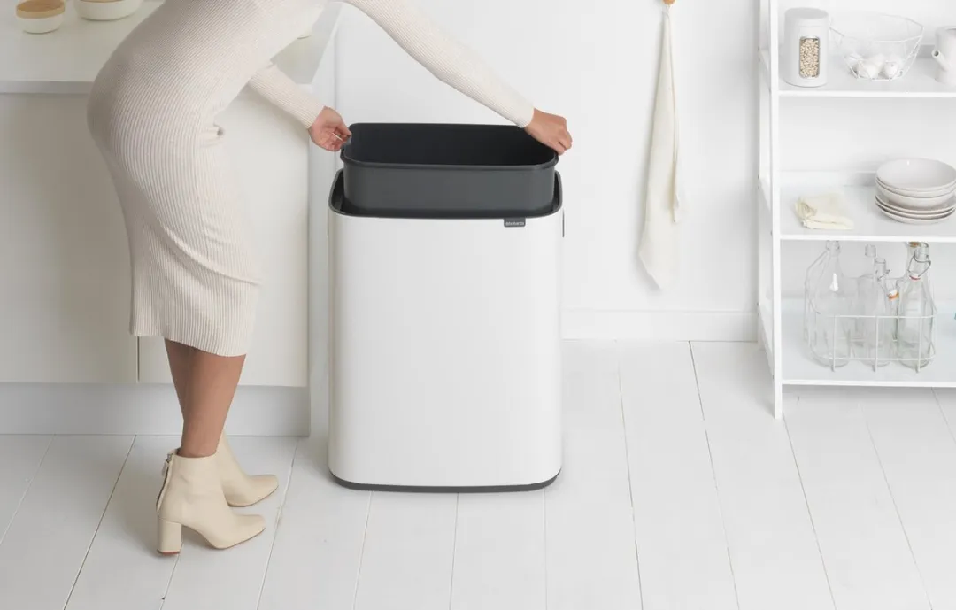 Brabantia Bo Touch Prullenbak 60L - 1 Vak - Wit - afbeelding 6 van 6