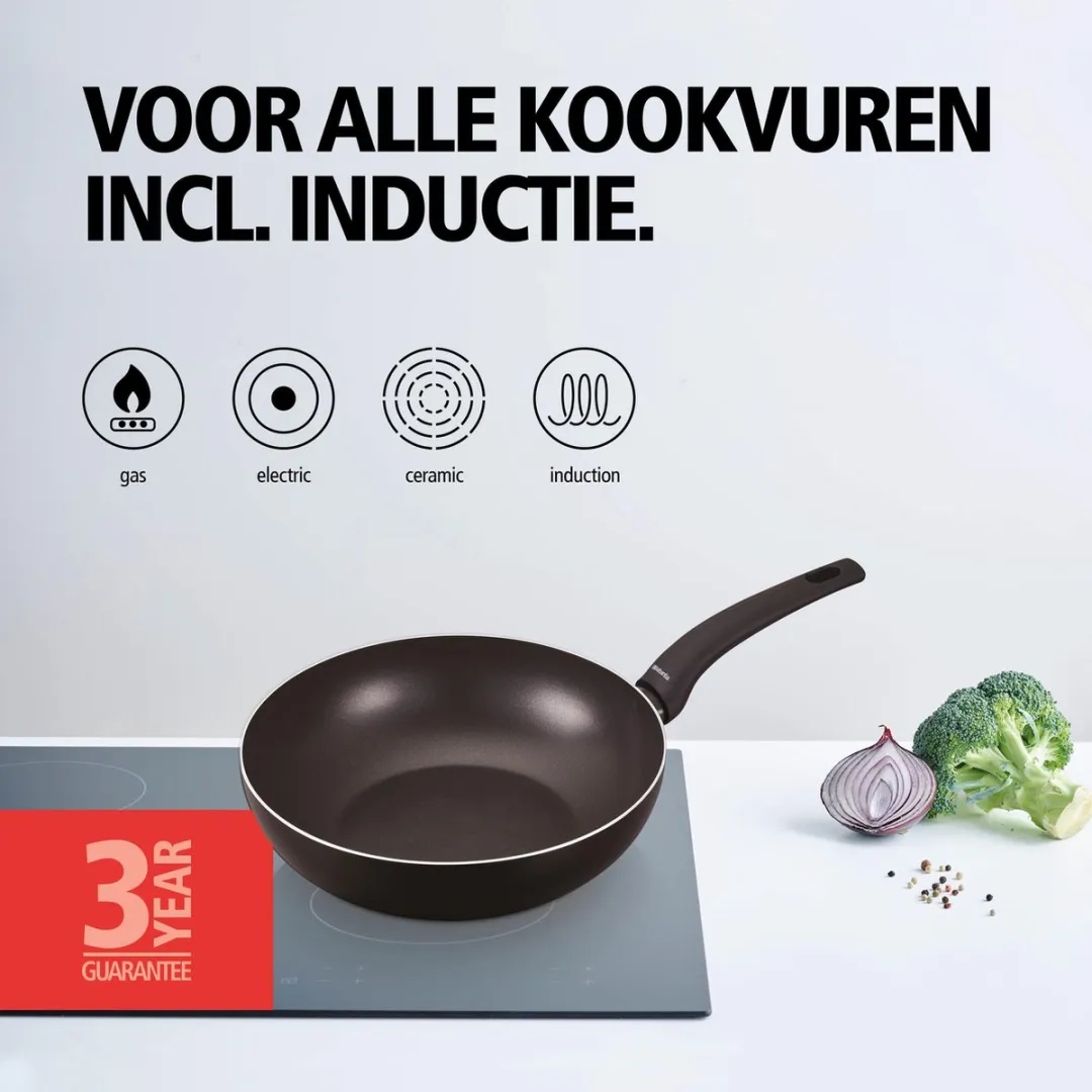Brabantia Wokpan 28cm - Zwart