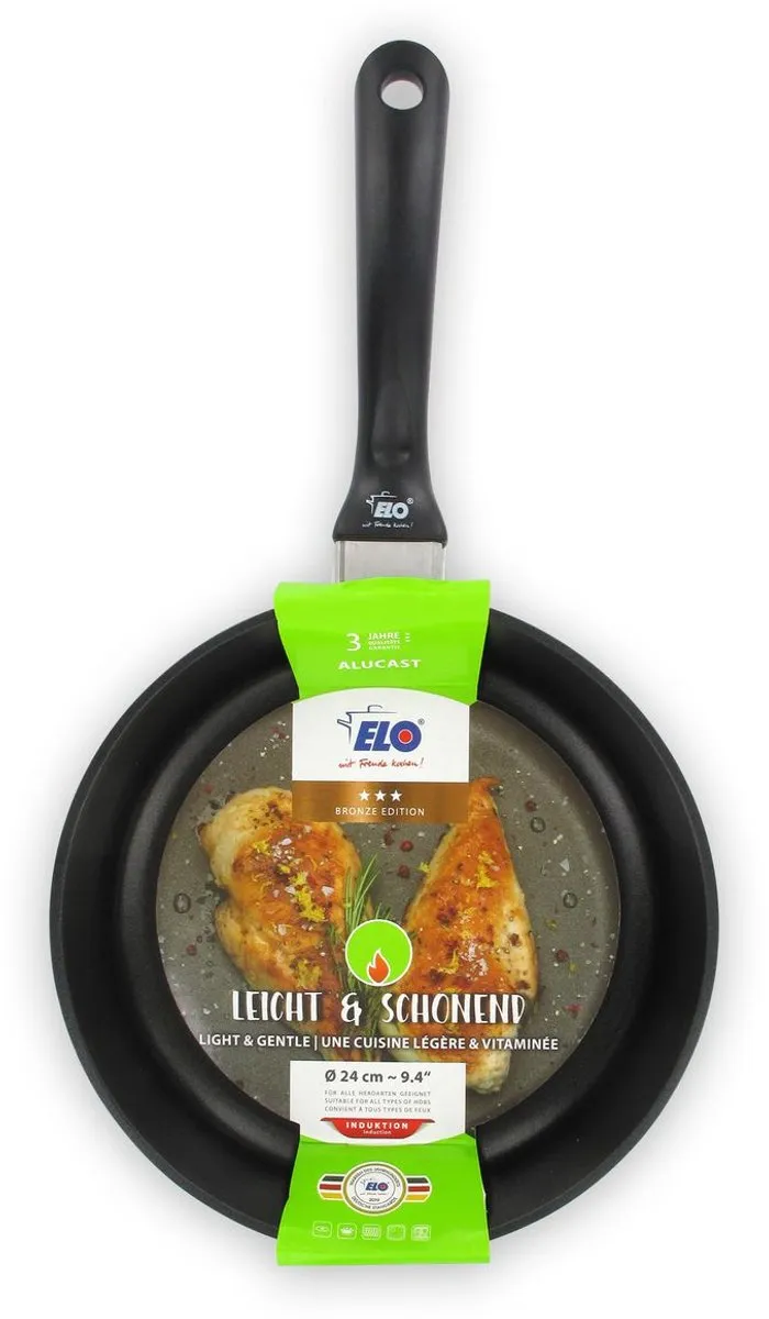 Fackelmann Elo Anti-aanbak Koekenpan 24cm - Zwart - afbeelding 6 van 6