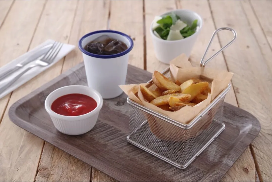 HENDI Mini Frietmandje RVS 10x8x6,5cm - Zilver