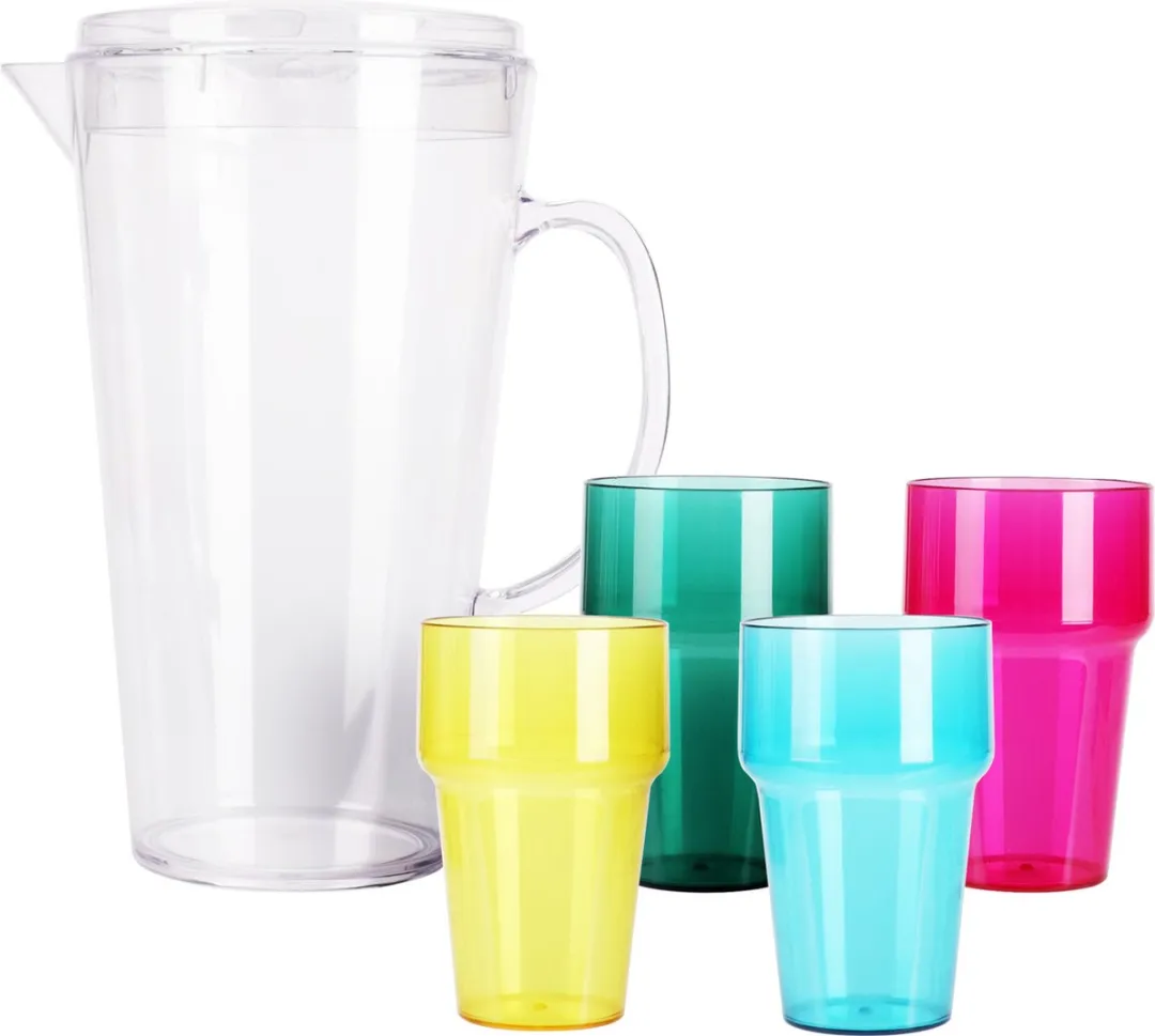 Excellent Houseware Waterkan met 4 Bekers 2.2L