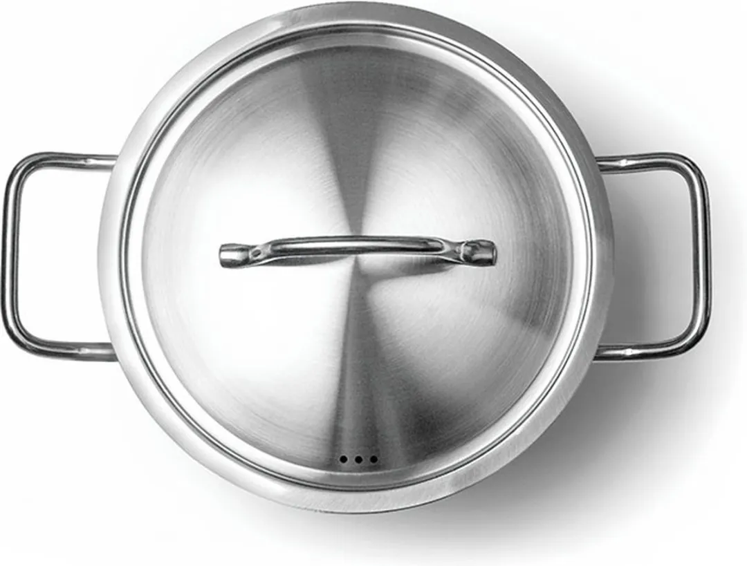 HENDI Kookpan Sandwichbodem 7L Inductie - 24cm Grijs - afbeelding 6 van 6