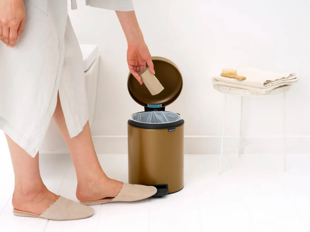 Brabantia NewIcon Prullenbak 5L - Warm Brass