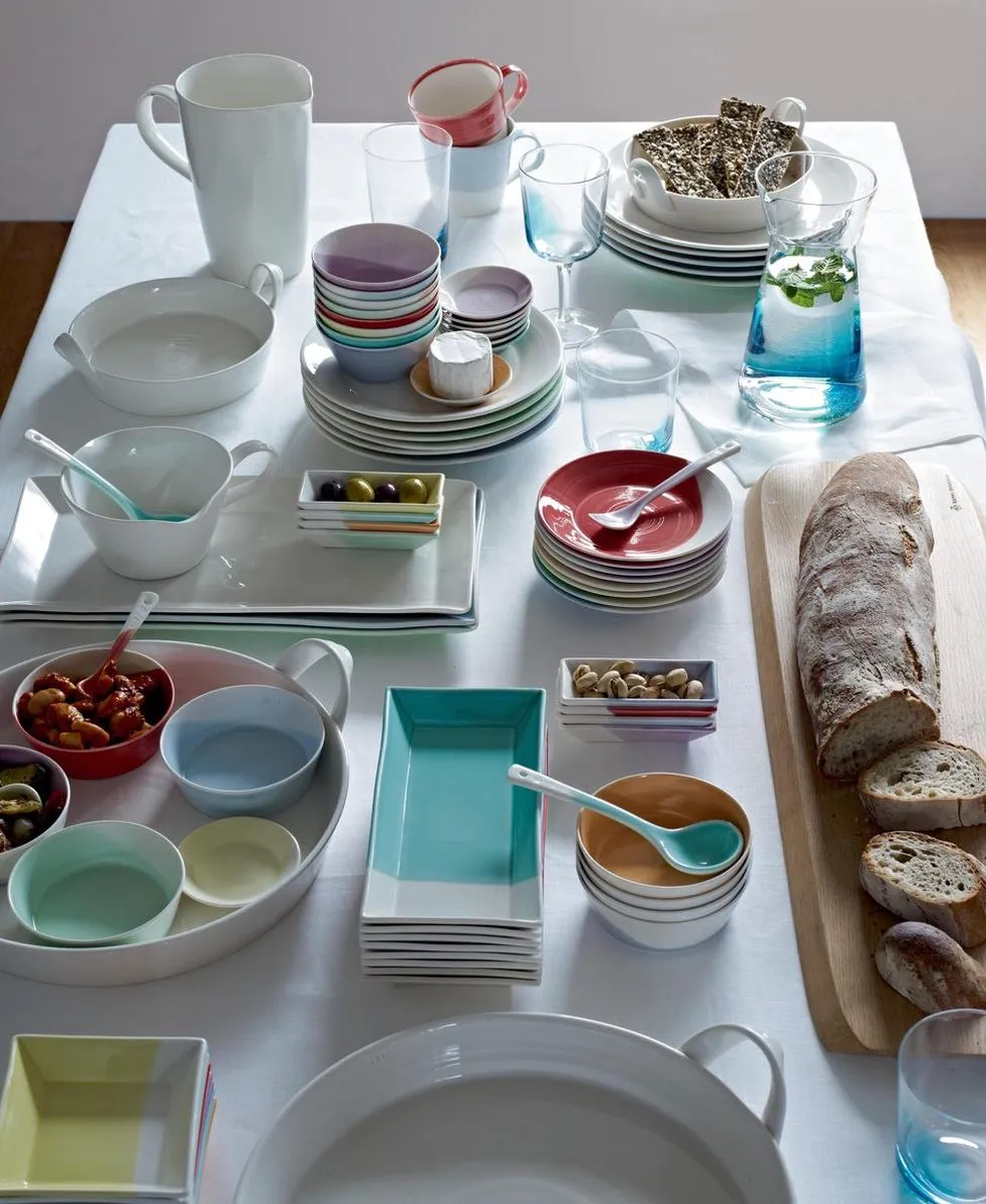 Royal Doulton 1815 Blue Brights Schaal Set - 23,5 cm - 8-delig - afbeelding 6 van 6