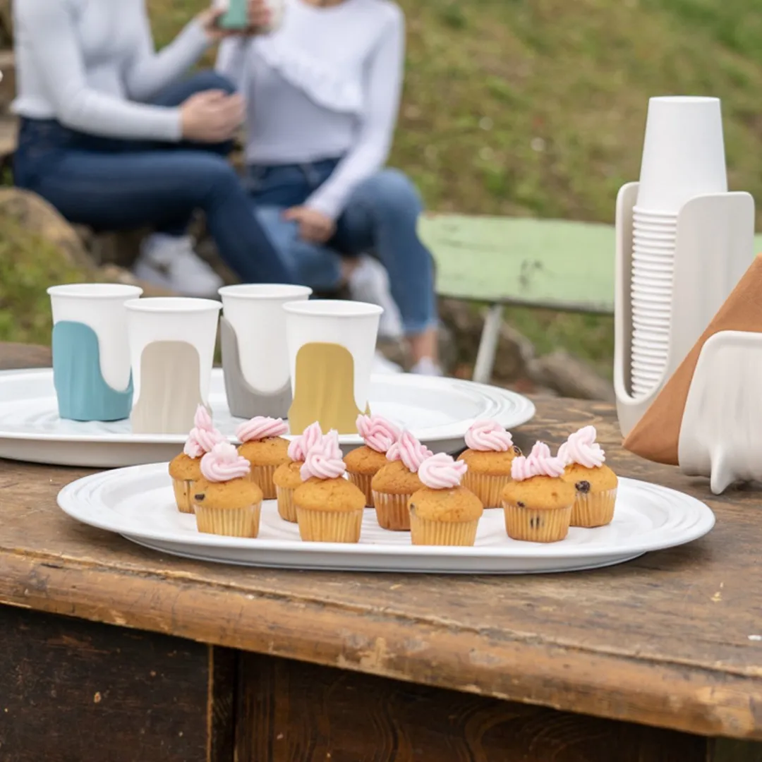 Guzzini- Tierra - serveerschaal - M - Wit