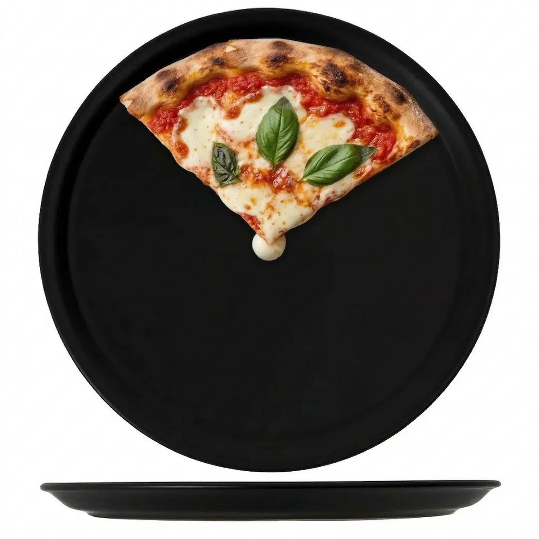 Cookinglife Pizzaborden Aardewerk Zwart Ø30cm