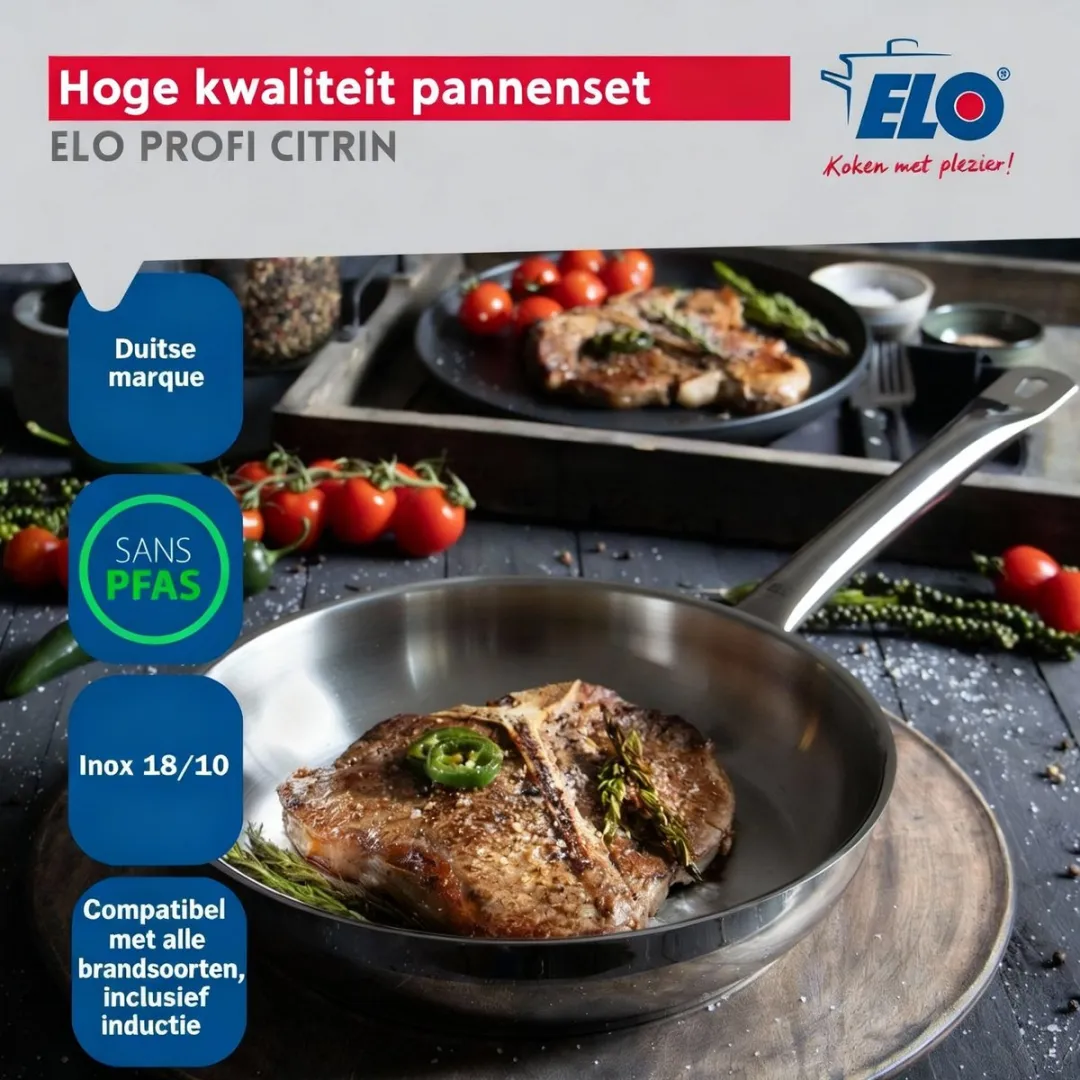 Fackelmann Elo Profi Keukengerei Set 3-delig - 32/26/16cm - Roestvrij staal - afbeelding 6 van 6