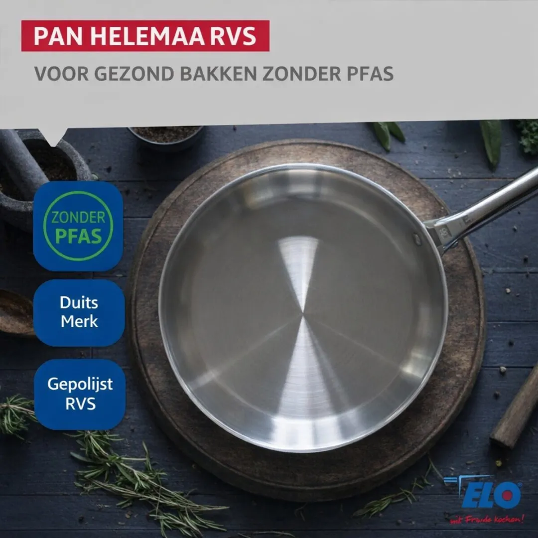 Fackelmann Elo Profi Keukengerei Set 5-delig - 24cm/12-14-20-26cm - Roestvrij staal