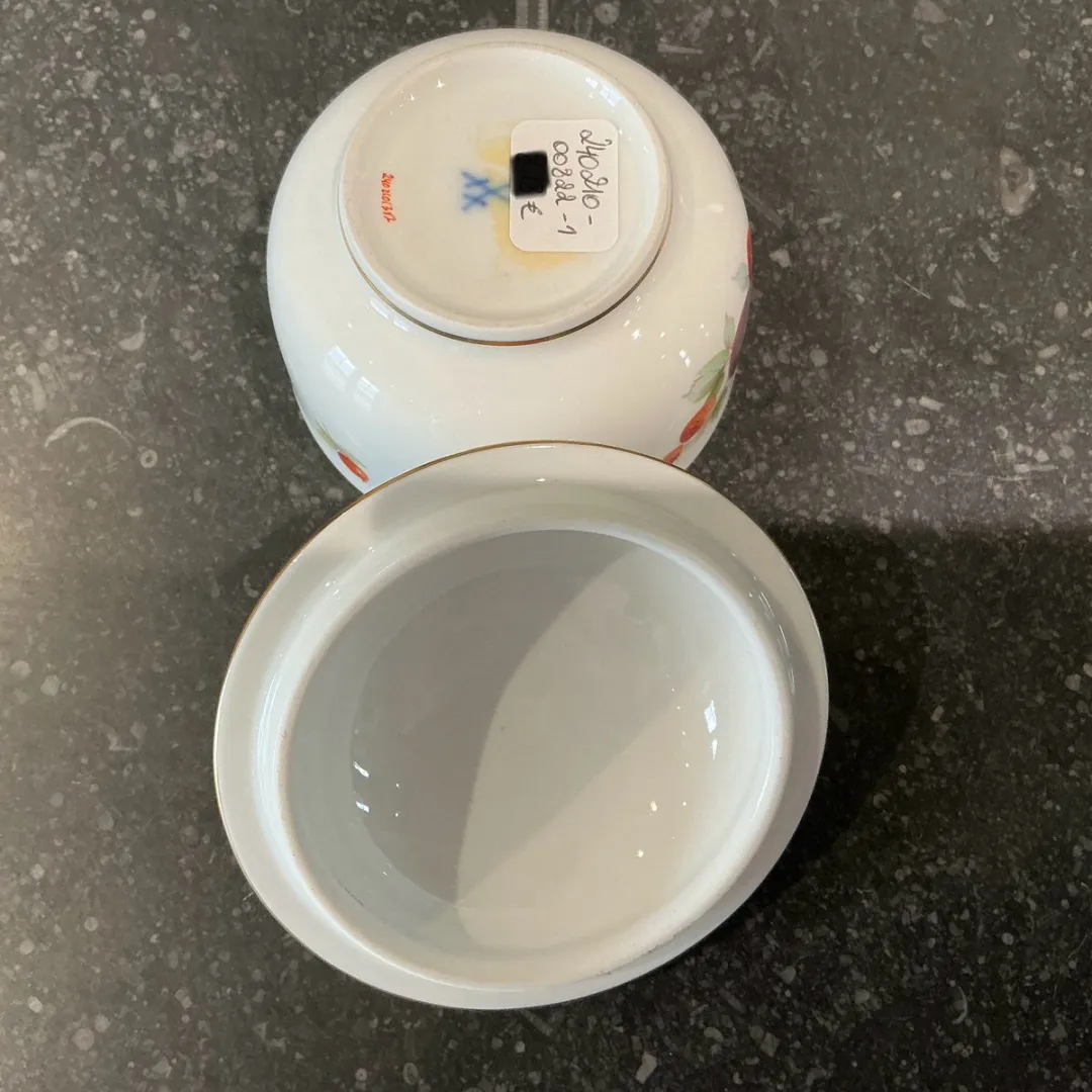 Meissen Suikerpot met deksel New Cutout - Veelkleurig