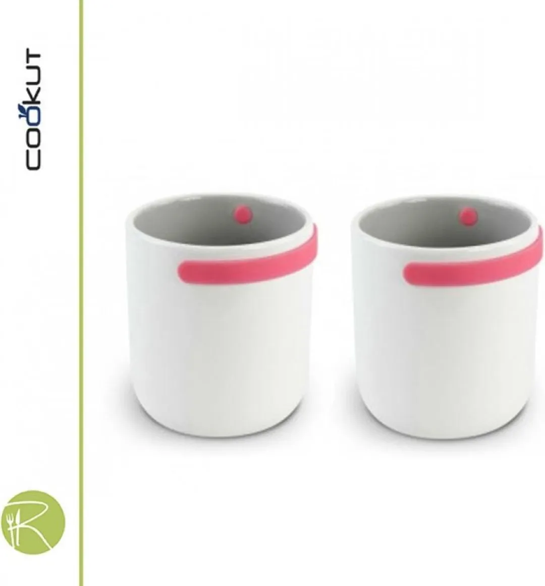 Cookut promenade mok met handgreep set van 2