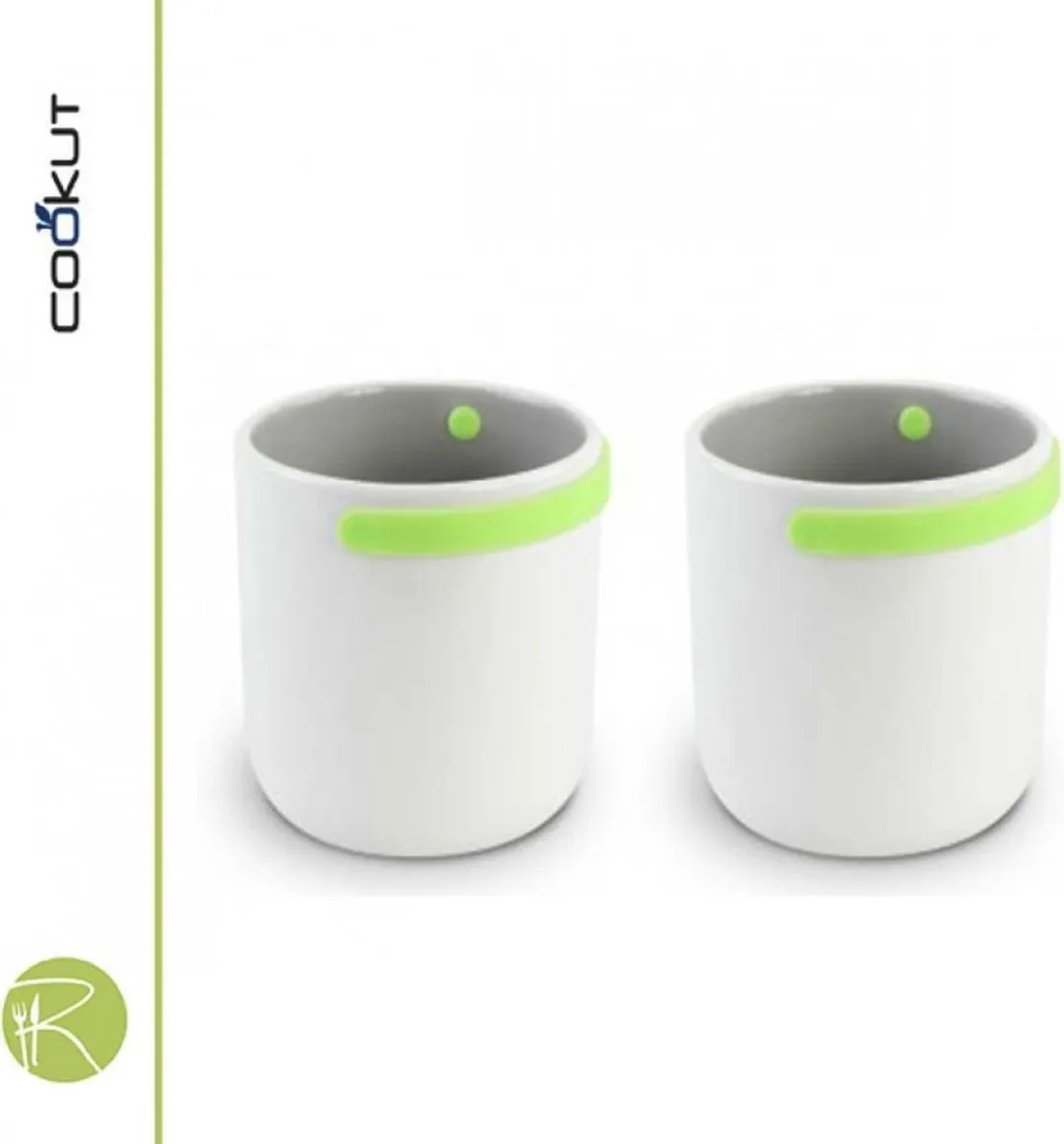 Cookut promenade mok met handgreep set van 2