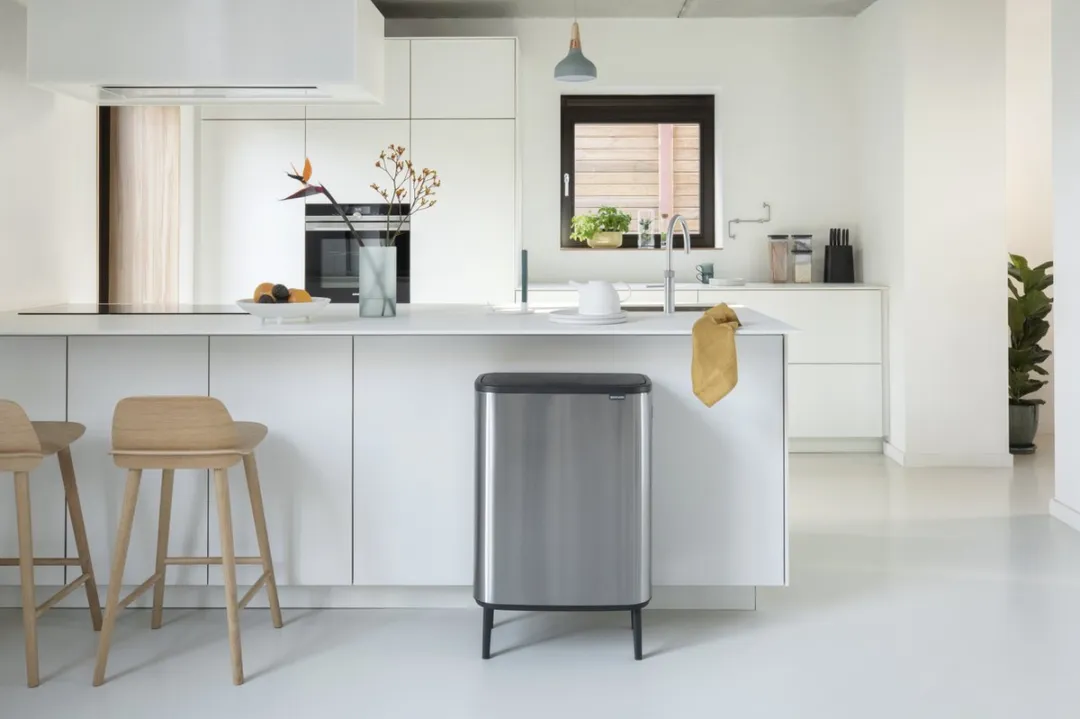 Brabantia Bo Touch Bin Hi Prullenbak 2x30L - Matt Steel Fingerprint Proof - afbeelding 6 van 6