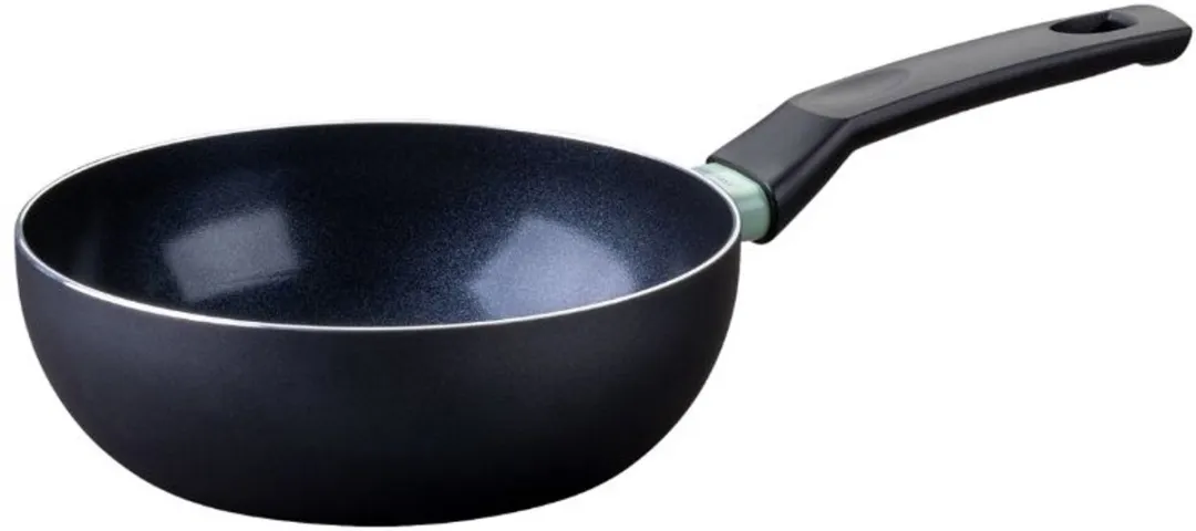 Fackelmann Wok 28cm - Zwart/Groen - Alle warmtebronnen