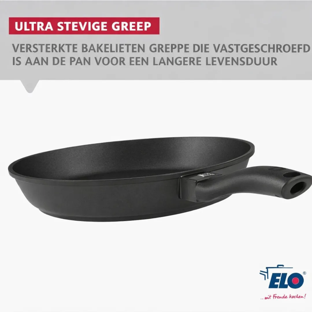 Fackelmann Elo 1552026 Koekenpan 20cm - Anti-aanbak - Zwart