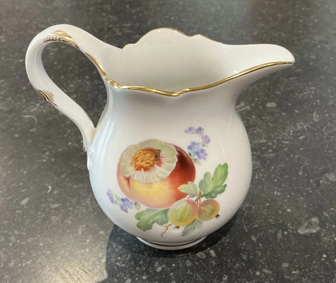 Meissen 2 Vruchten Melkkan New Cutout - 120ml - Veelkleurig