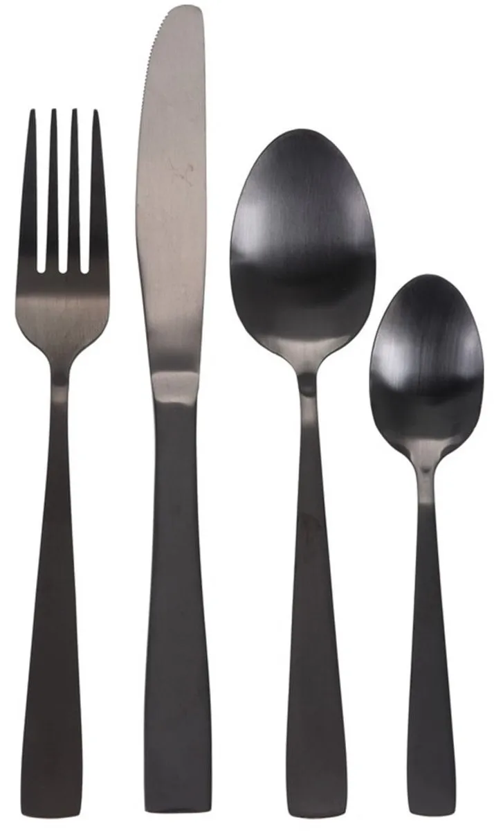 Excellent Houseware Tafelbestek 32-delig - Mat Zwart