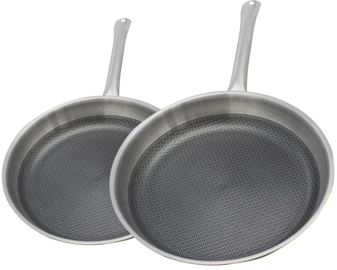 Fackelmann Elo 9349750 Set Pannen 24/28cm - Roestvrijstaal 18/10 - Grijs
