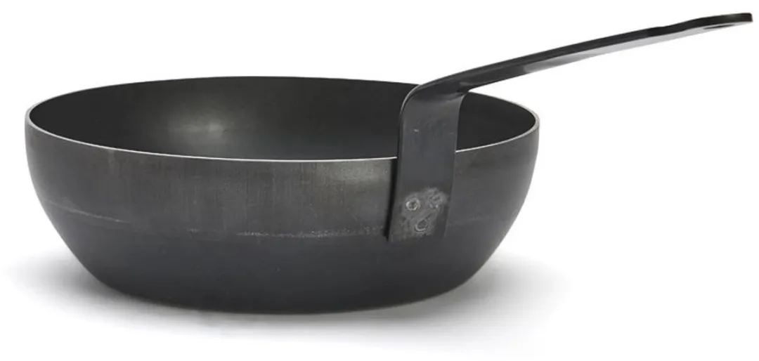 DeBuyer Hapjespan Ø28cm - Plaatstaal - Zwart