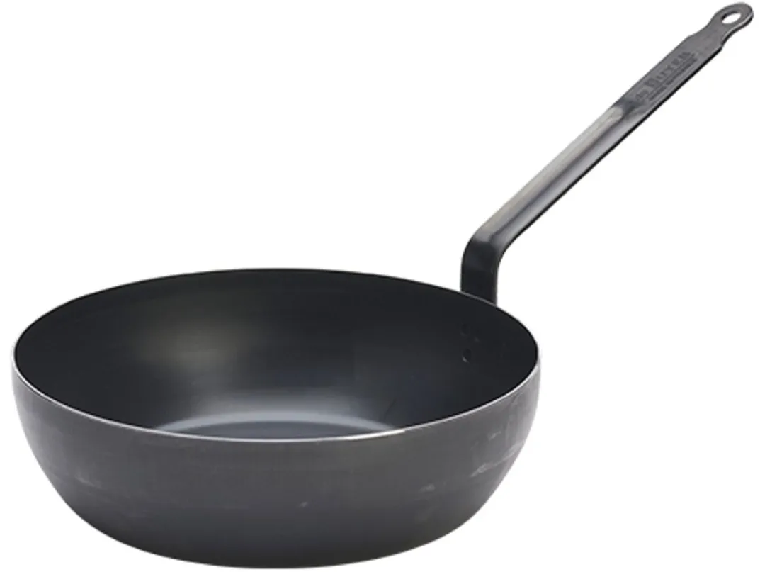 DeBuyer Hapjespan Ø28cm - Plaatstaal - Zwart