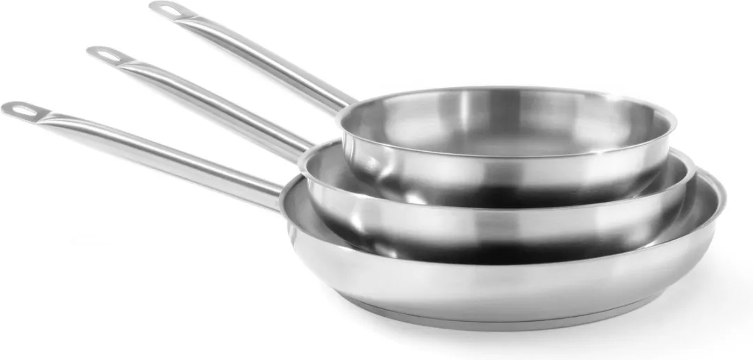 HENDI Koekenpan 3,6L Ø320mm - Gesloten Sandwichbodem - Zilver