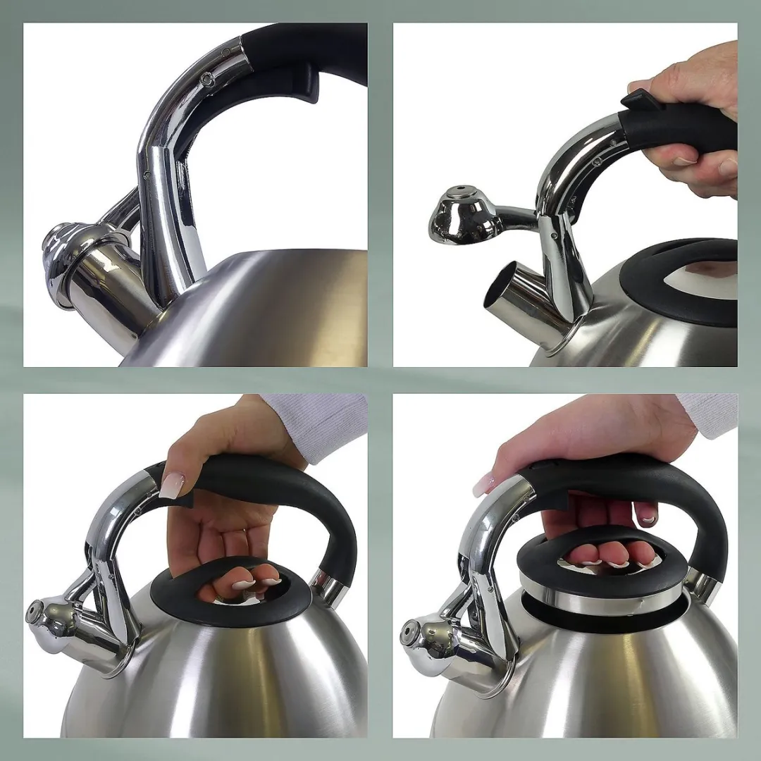 Kela Fluitketel 3L RVS - Zilver