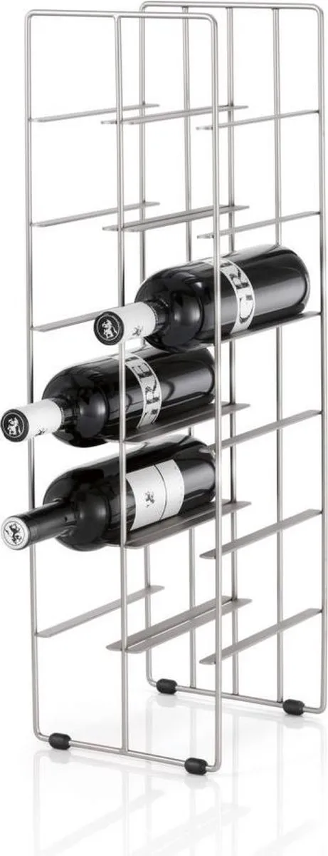 Blomus Pilare Wijnrek - 12 Flessen - Zilver