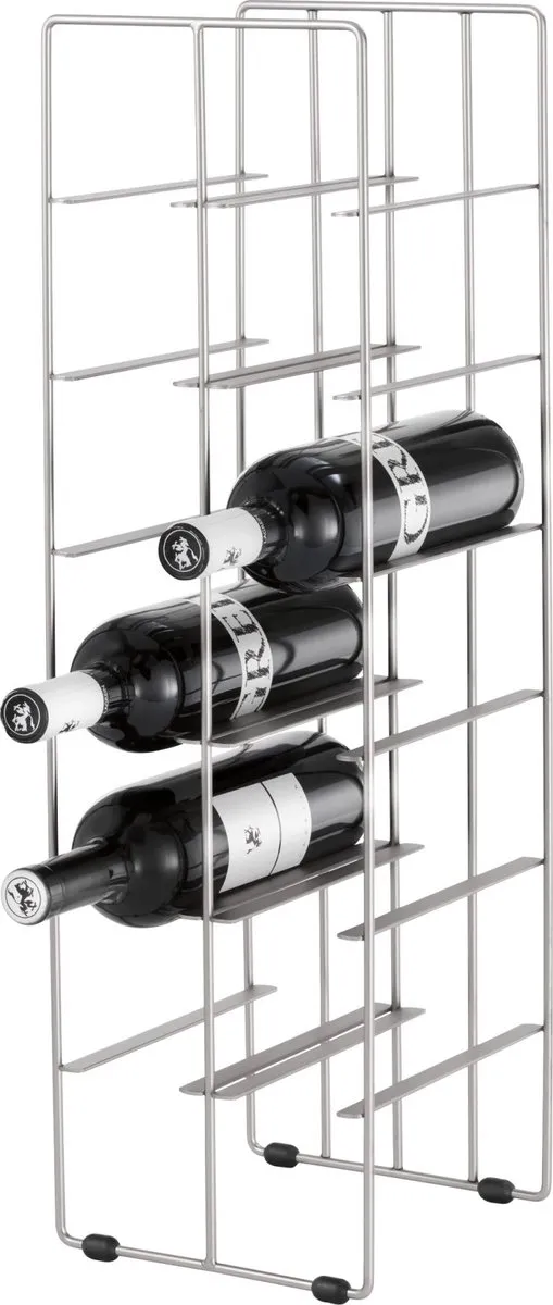 Blomus Pilare Wijnrek - 12 Flessen - Zilver