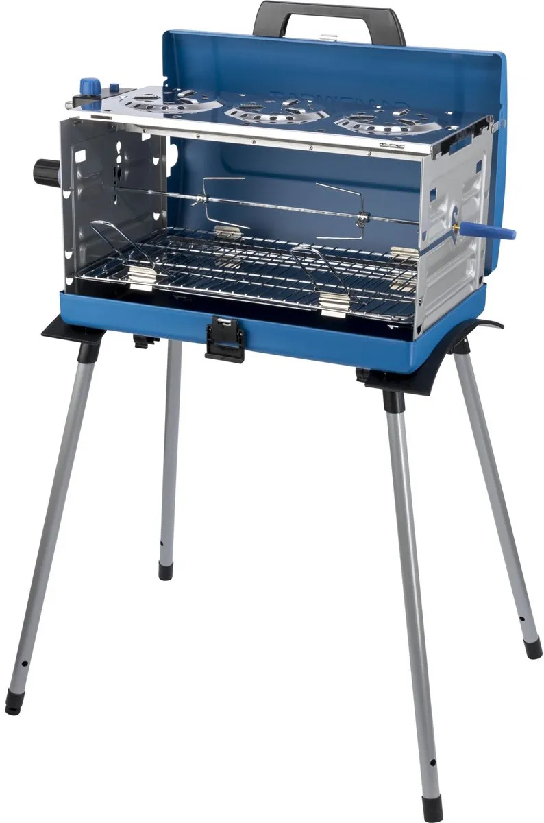 Campingaz 400 SGR, 5200 W, Grill, Gas, Raster, Blauw, Zilver, Rechthoekig