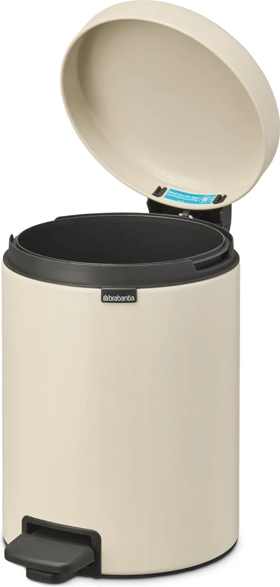 Brabantia NewIcon Prullenbak 5L - Soft Beige