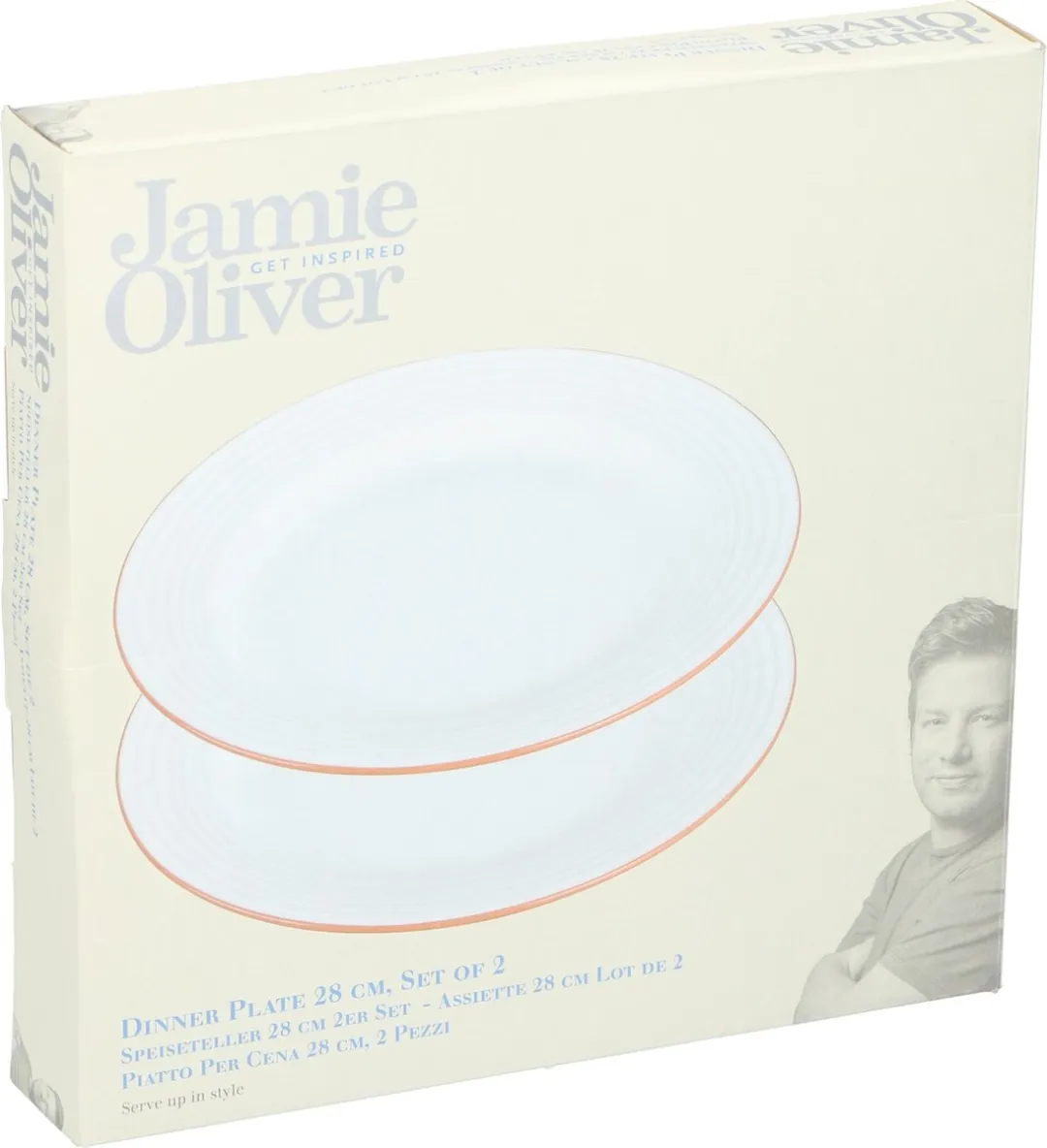 Jamie Oliver Dinerbord - Ø 28 cm - Crème - 2 Stuks