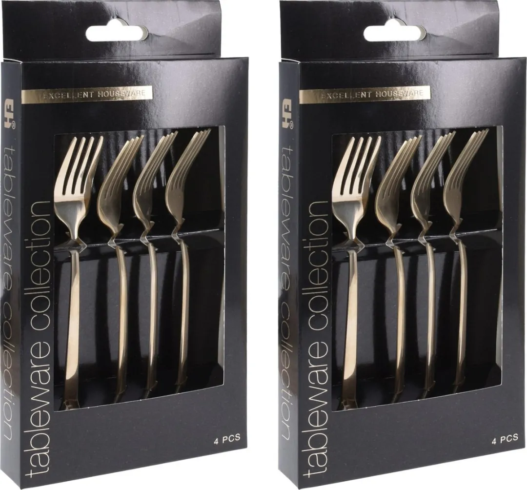 Excellent Houseware Taartvorkjes Goud