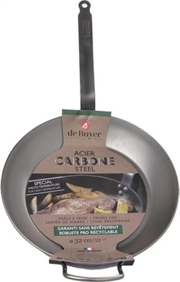 DeBuyer Carbone Plus Koekenpan 32cm - Plaatstaal
