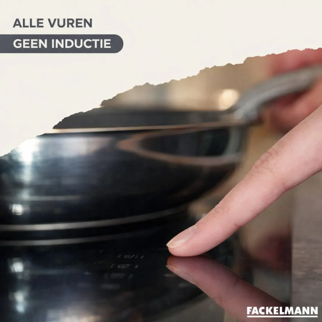 Fackelmann 9446550 Roestvrijstalen Kookset - 2 Pannen 20/28cm - 3 Steelpannen - 6 Hulpmiddelen