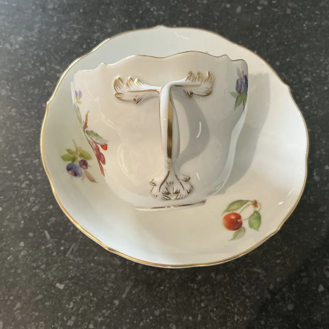 Meissen New Cutout Kop & Schotel - 220ml - Veelkleurig