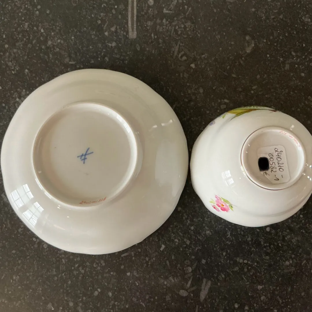 Meissen New Cutout Kop & Schotel - 220ml - Veelkleurig