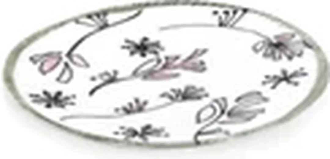 Serax Midnight Flowers By Marni Gebaksbordje Ø11,5cm - Roze/Zwart