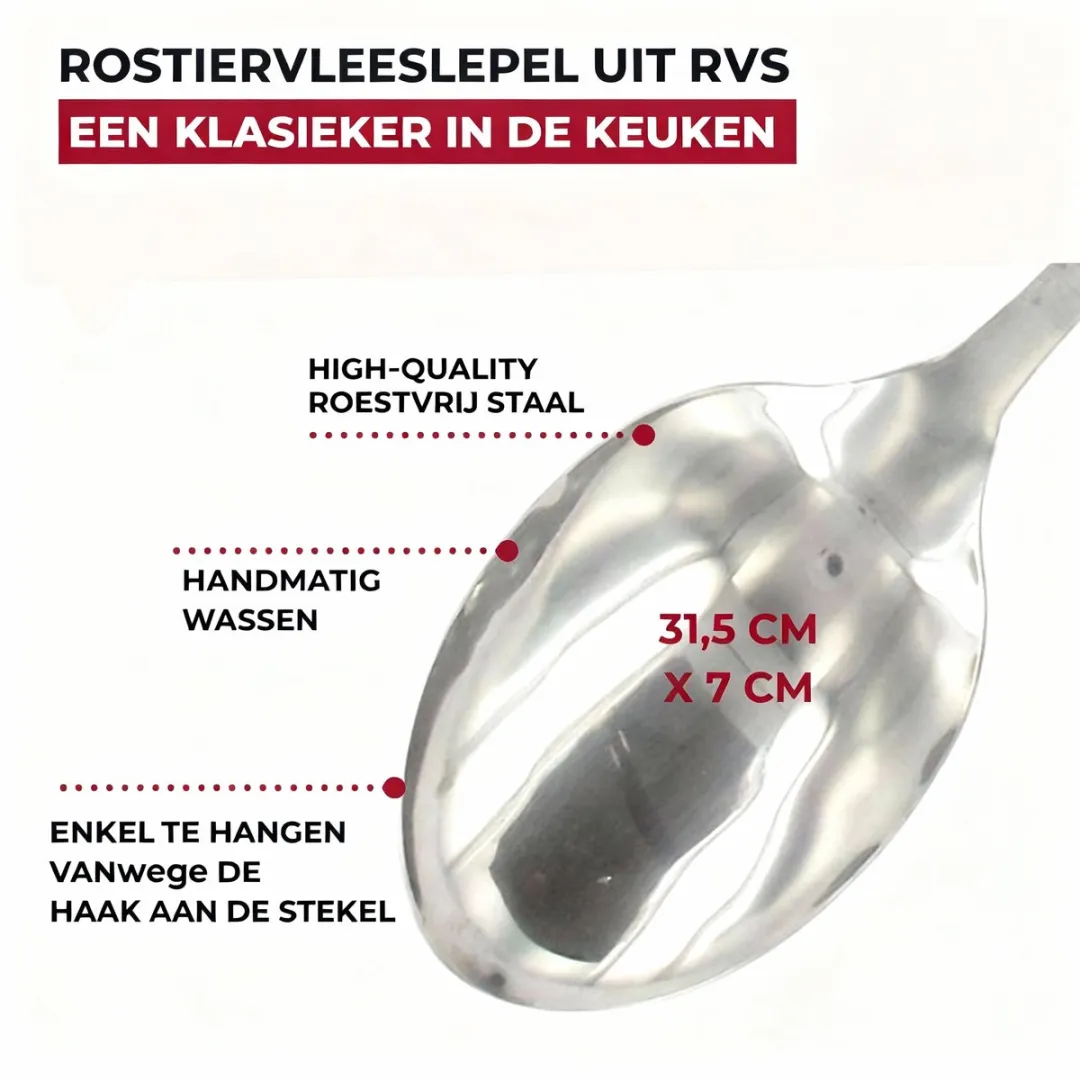 Fackelmann Opscheplepel 40693 - Roestvrij staal - 31,5x7cm