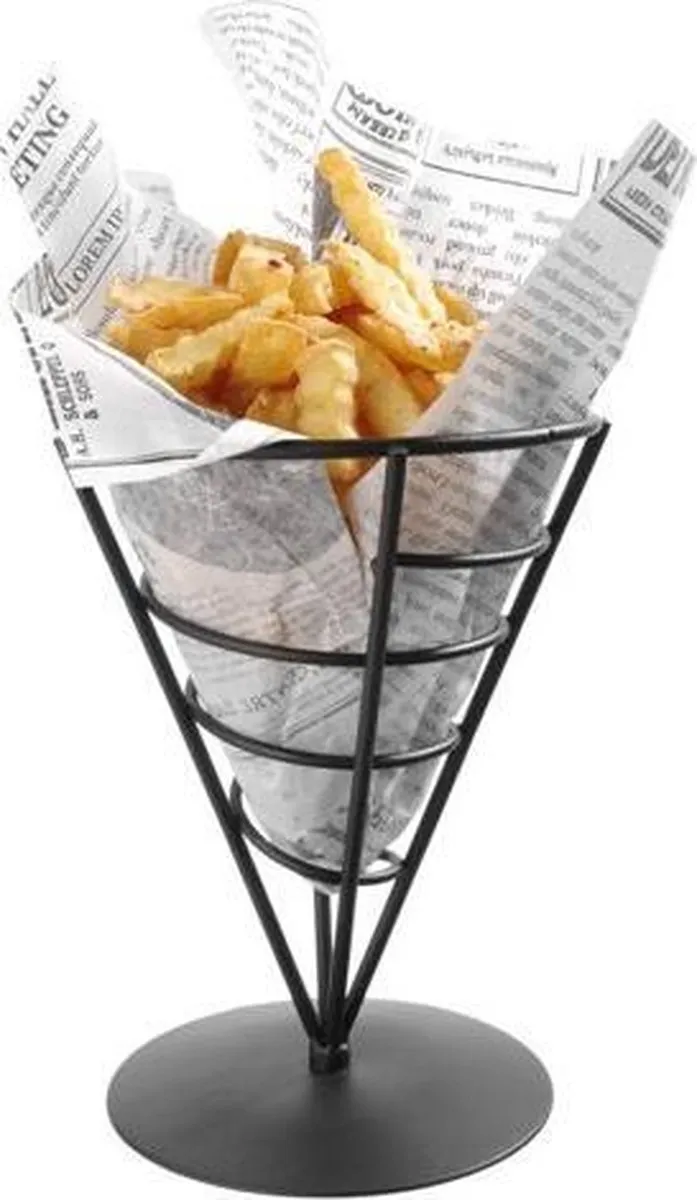 HENDI Friteszakhouder 630938 - 115x172mm - Zwart