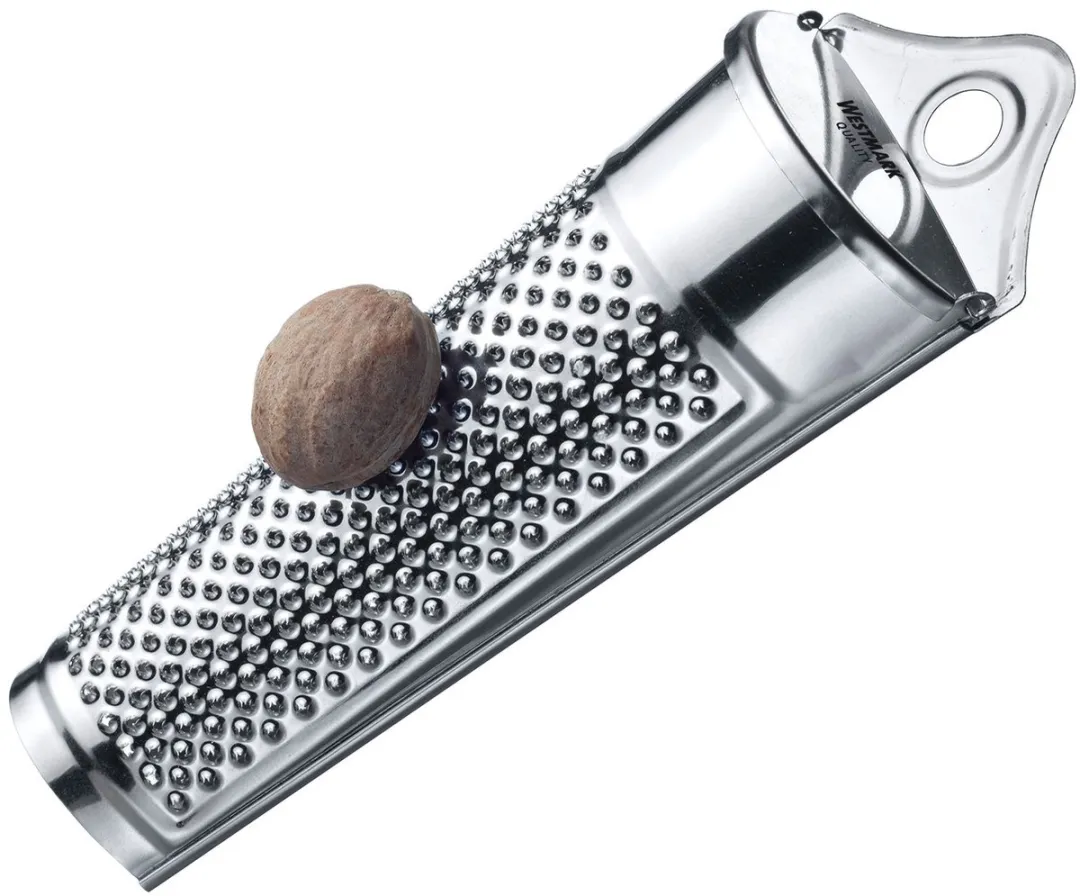 Westmark Nootmuskaatset 2-delig - Molen & Rasp - Zilver/Transparant - afbeelding 2 van 6