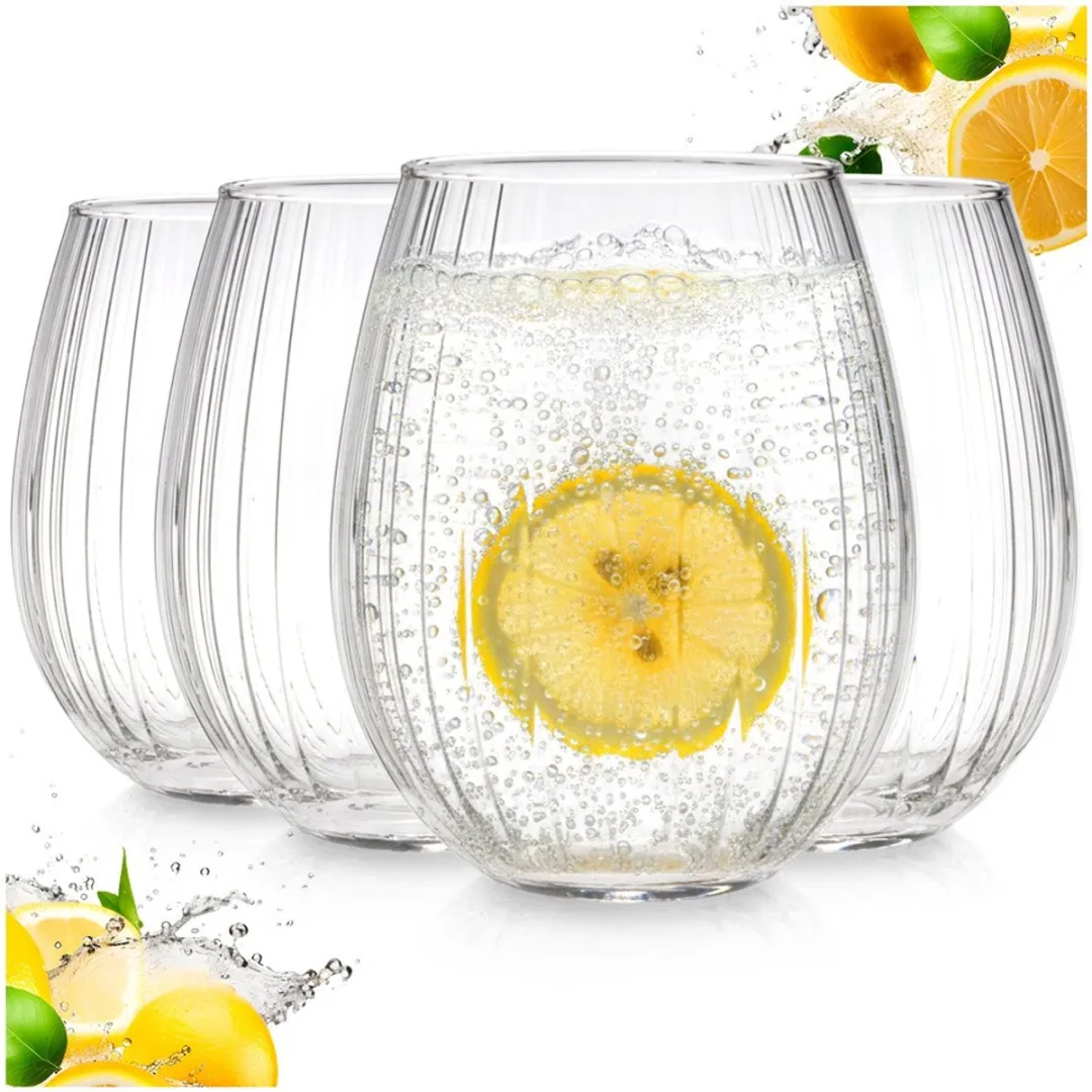 Excellent Houseware Drinkglazen 400ml - 4 Stuks